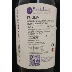 Vino Rosso  il cuore è uno zingaro 2021, Piccoli Piccoli Puglia