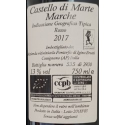 Vino Rosso Castello di Marte 2017, Fontorfio nelle Marche