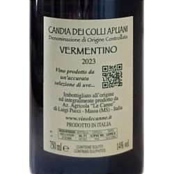 Vino Vermentino "LA", Azienda Le Canne Toscana - Enoteca Vagabonda